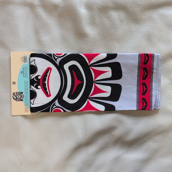 Cotton Kitchen Eagle Spirit Indigenous Design by Francis Horne Sr., Coast Salish - Picture 4 of 5